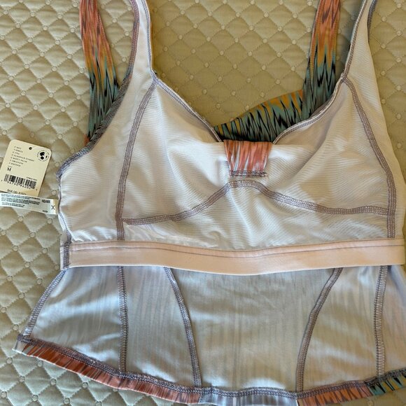 FP Movement by Free People Kindred Spirit Printed Tank Misty Plum Sunspace Combo - Picture 4 of 4